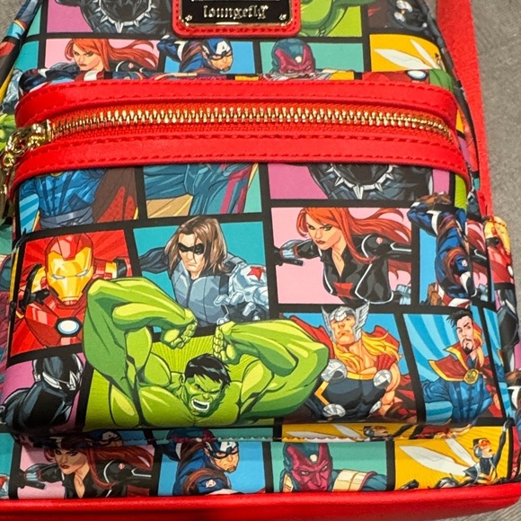 Loungefly Marvel Comic Heroes Colorful Mini Backpack Brand New with Tags main image 6